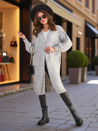 Ройалфешън Плетена дамска пончо блуза