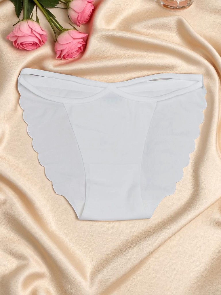 Royalfashion Дамски бикини с лазерно изрязване и декоративни презрамки Edge Chic