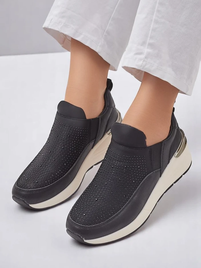 Кецове за жени Royalfashion Slip-on сΡинстони Elera