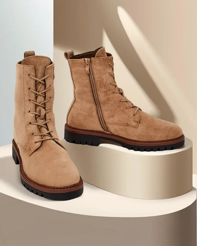 Дамски ботуши с връзки Royalfashion Gosop