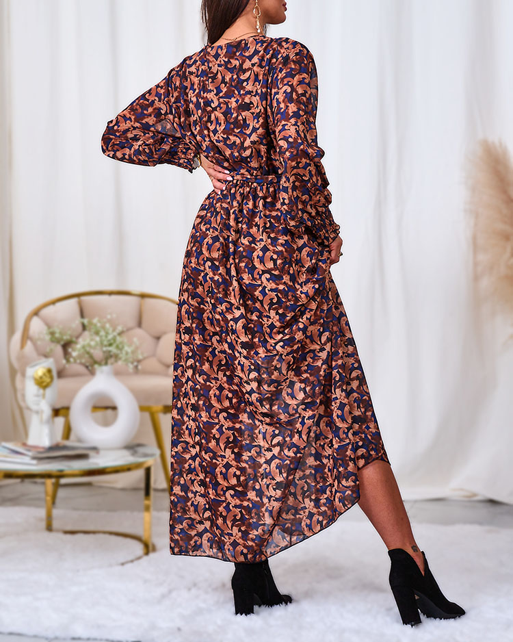 Royalfashion Дамска макси рокля с каре