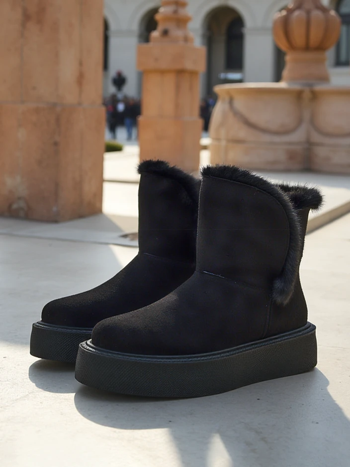 Обувки на Royalfashion за жени с дизайн на зимни ботуши Cozio