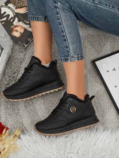 Royalfashion Затоплени дамски маратонки с кожа Casot