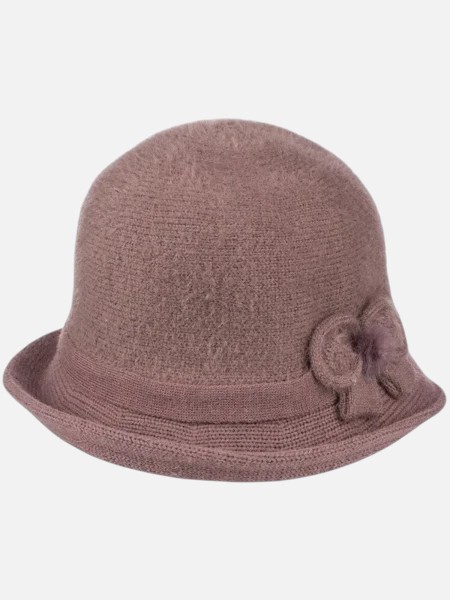 Дамска шапка бомбе с декорация Miss Grace