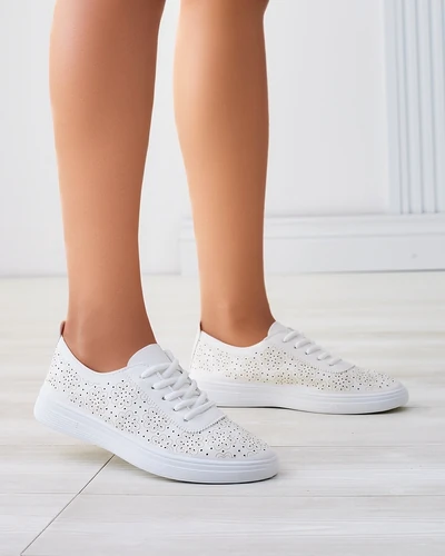 Роялфешън Дамски спортни обувки с връзки с принт Фенни