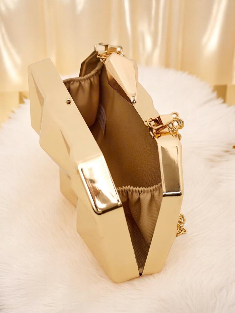 Royalfashion Дамска чанта тип плик Metal Muse