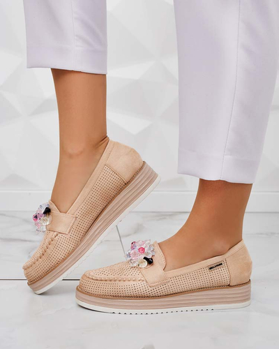 Royalfashion Мокасини с цветни камъни Restea