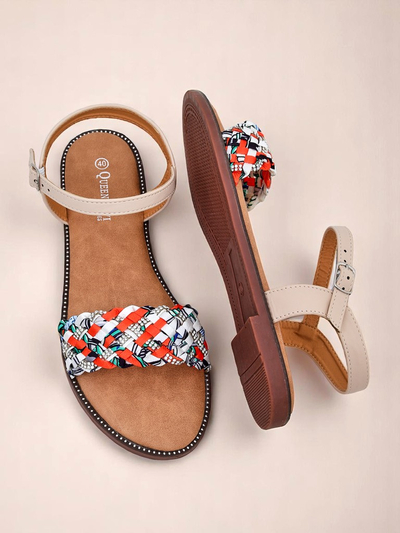 Royalfashion Дамски сандали на равна подметка ColorStrap