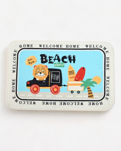 Royalfashion Цветна изтривалка за врата с цветя 40x60