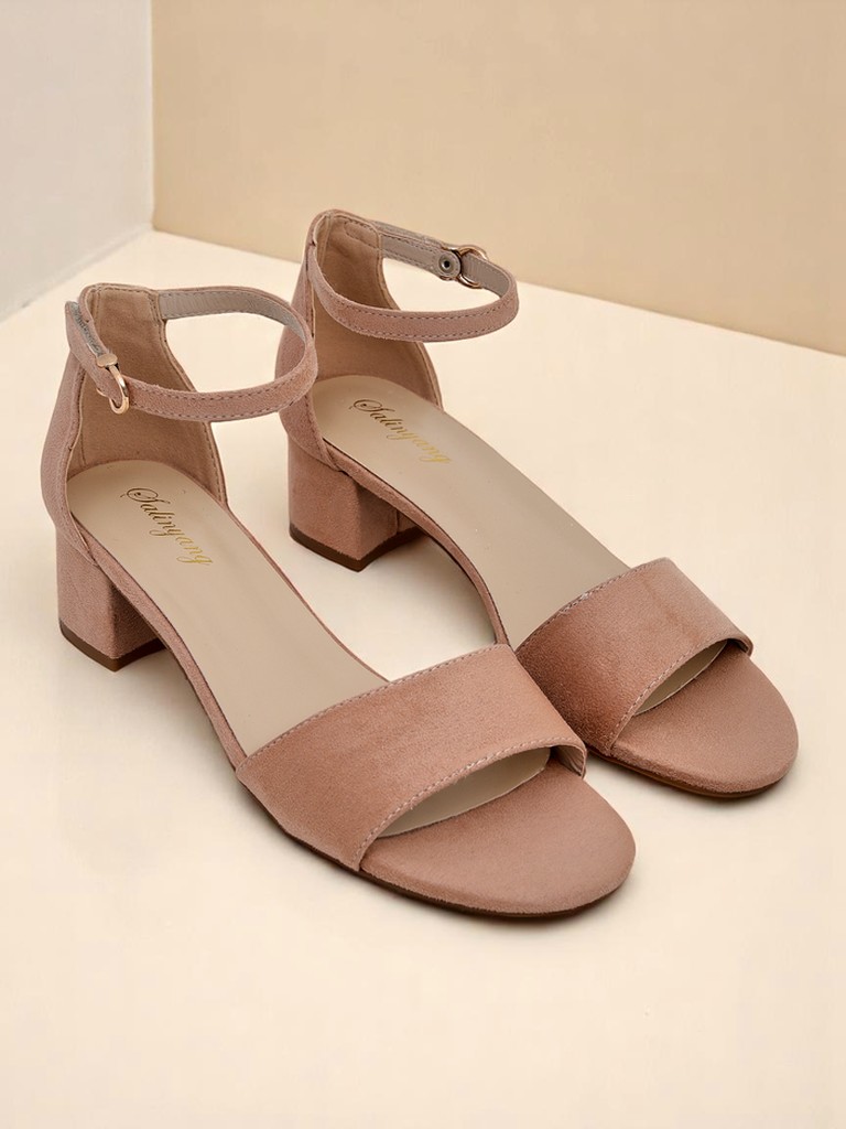 Royalfashion Дамски сандали на нисък ток SoftHeels