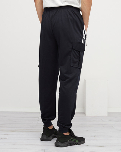 Мъжки тъмносин спортен панталон - Облекло