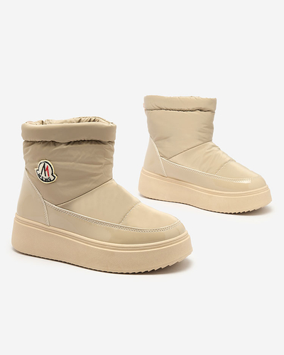 Royalfashion Дамски ботуши за сняг в светлокафяв цвят Ademra