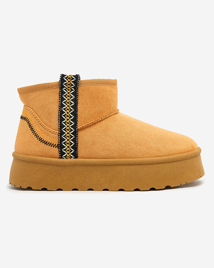 Royalfashion Дамски къси ботуши a'la snow boots with ornament Erititta