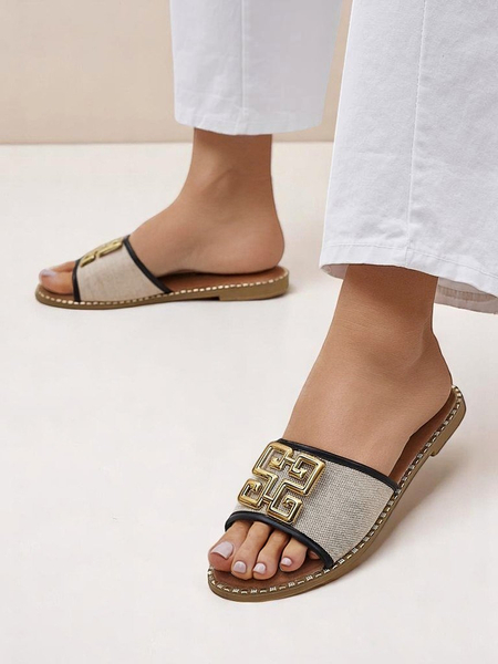 Royalfashion дамски чехли с плоска подметка Rorole