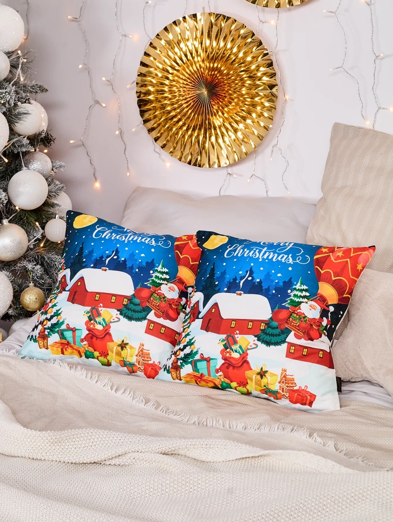 Royalfashion Декоративен калъф за възглавница за Коледа