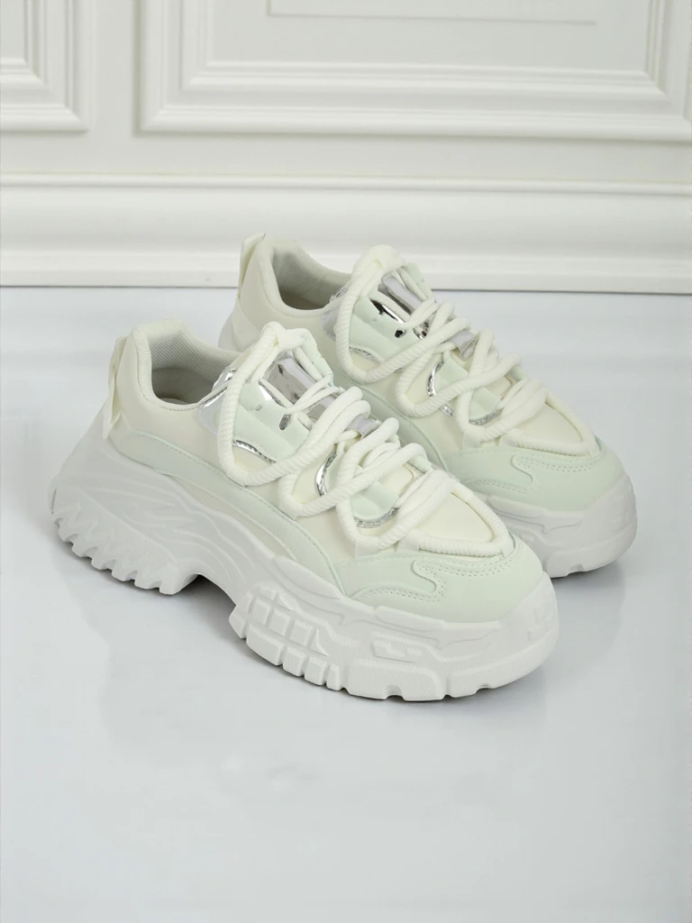 Дамски сникърси Artemisia Bianca на платформа от екологична кожа 6,5 см