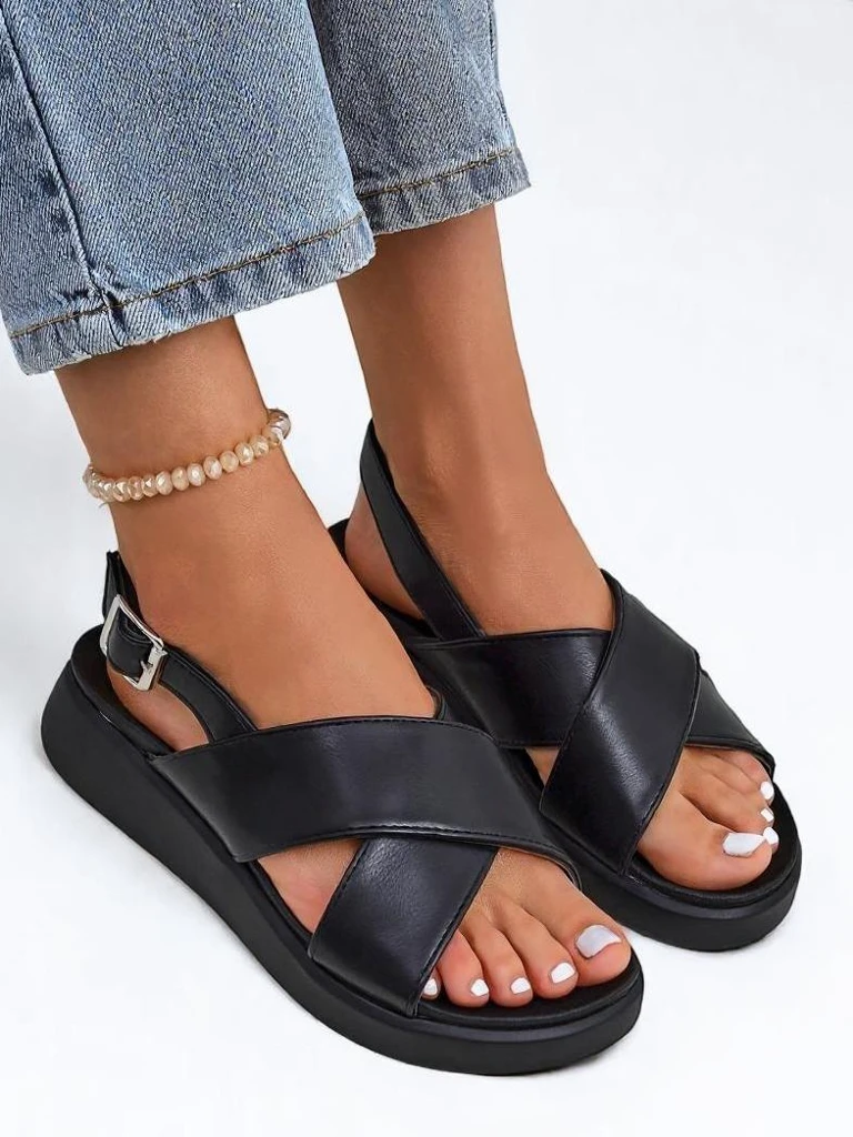 Royalfashion Дамски сандали на дебела подметка Riva Star