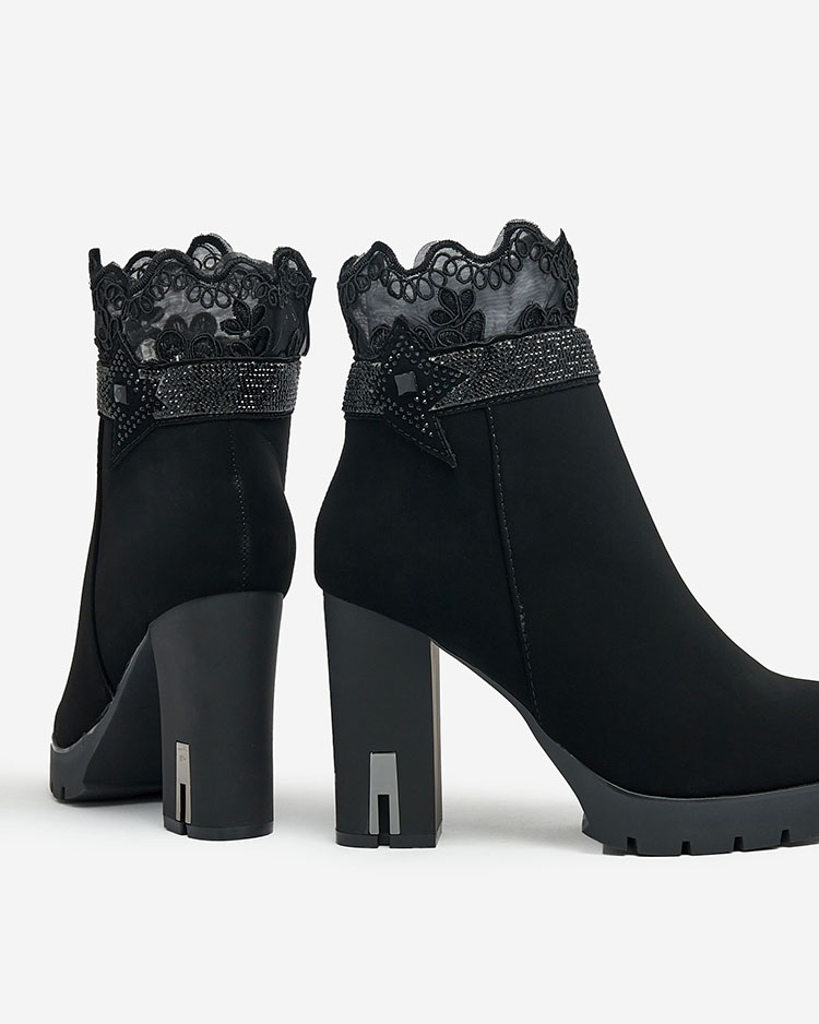 Royalfashion Дамски ботуши Leroleda с декорация Stiletto