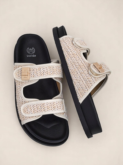 Royalfashion дамски чехли с плетена Delibeli