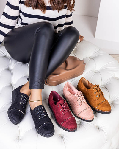 Damskie camelowe półbuty Rilly- Obuwie