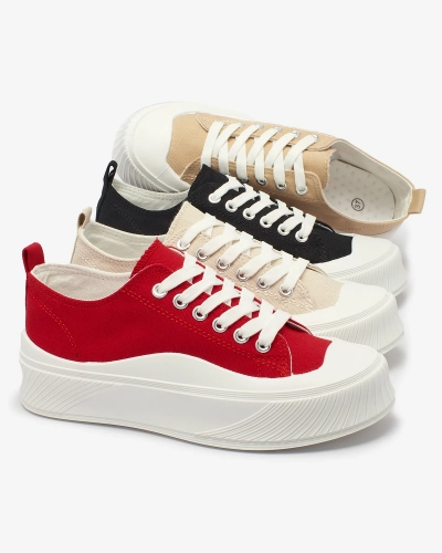 Royalfashion Черни спортни маратонки на платформа Luceri