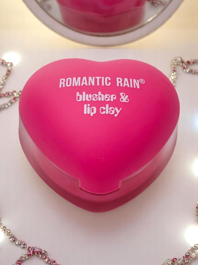 2-в-1 червило и руж в бурканче с форма на сърце Магента