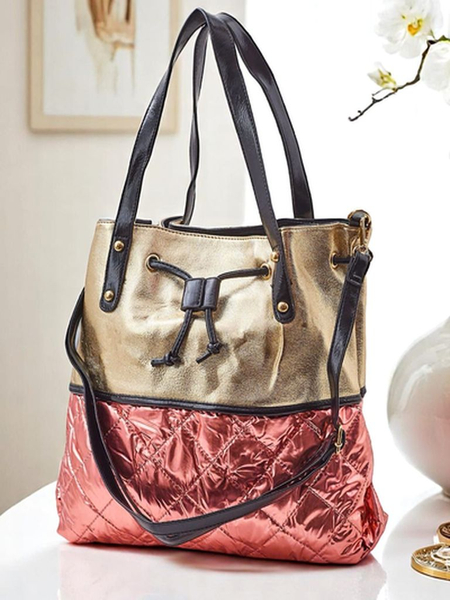 Royalfashion Дамска чанта тип шопер Large Golden Luxe Shopper