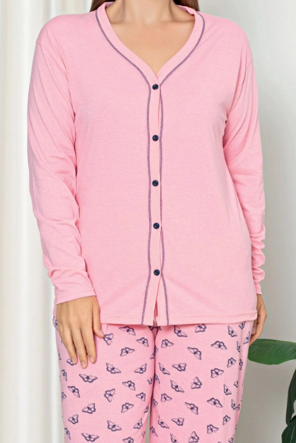 Дамска памучна 2-частна пижама от Royalfashion PLUS SIZE