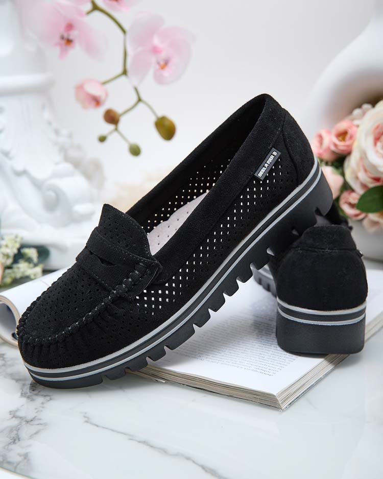 Royalfashion Ажурни дамски мокасини Leteller