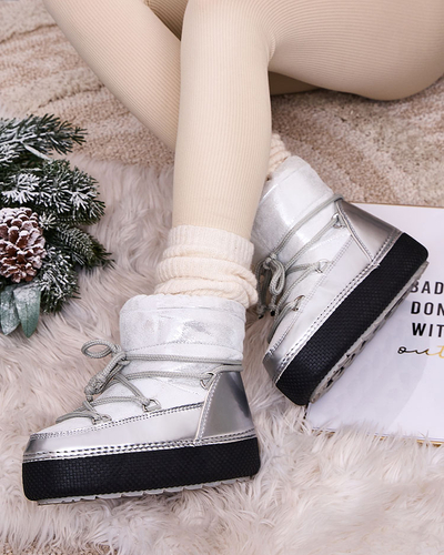 Royalfashion Дамски ботуши за сняг с дантела Yevnoie