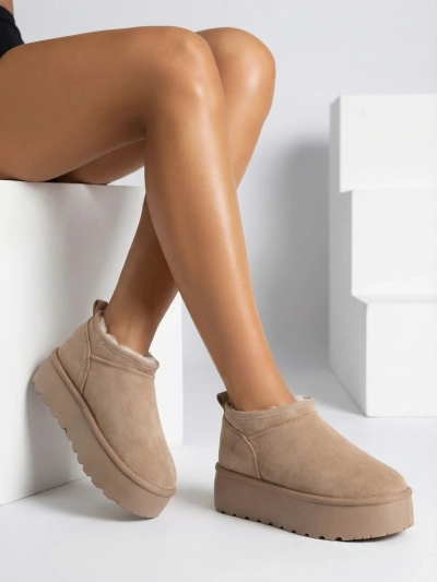 Royalfashion Дамски къси ботуши a'la snow boots Ozozi