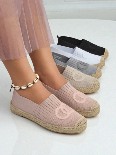 Дамски еспадрили Theodora розови от екологична велурена кожа, плоски