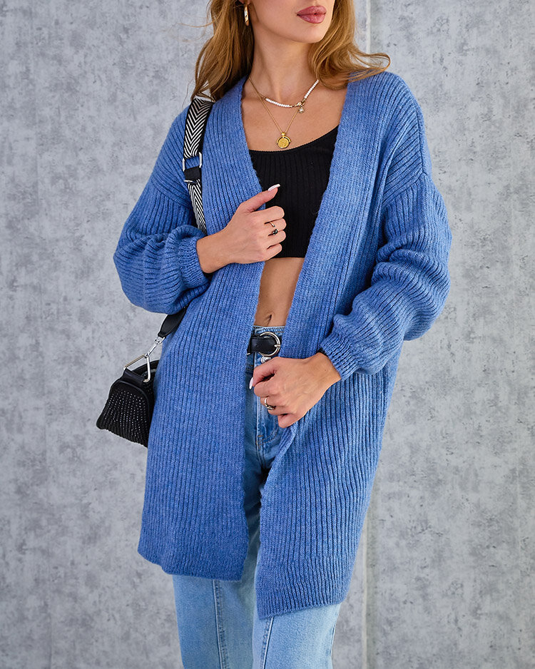 Royalfashion Дамски пуловер за спане в цвят фуксия