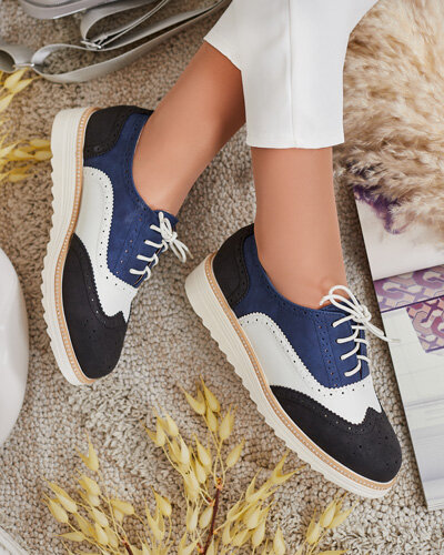 Royalfashion Дамски полуобувки Novlas с връзки