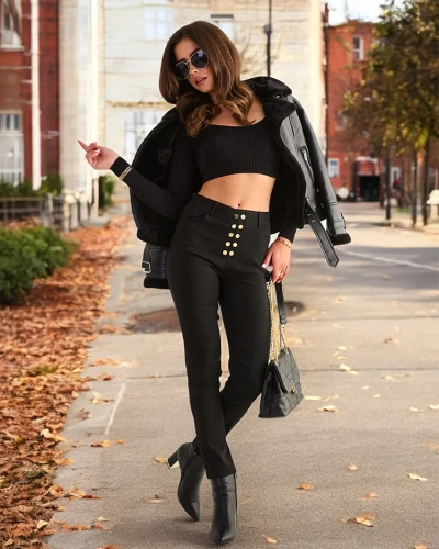 Royalfashion Дамски памучни панталони