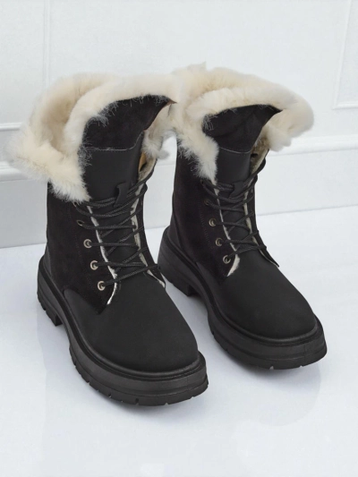 Royalfashion дамски обувки до глезена с подплата от козина Nasaha