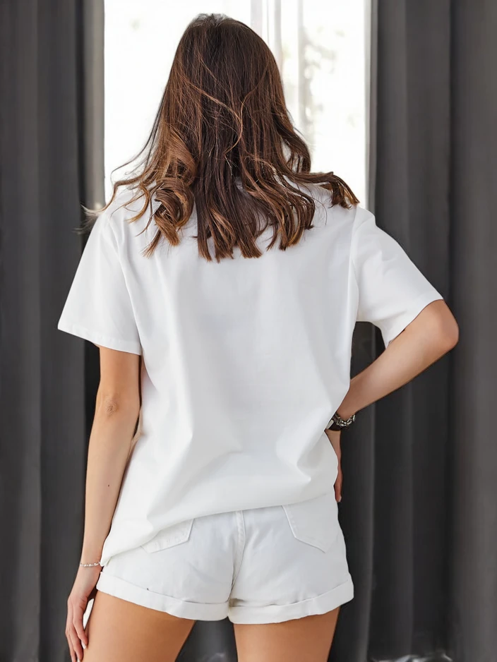 Royalfashion Дамска памучна тениска с котки