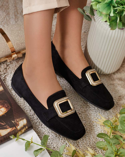 Royalfashion Дамски мокасини с катарама Serbento