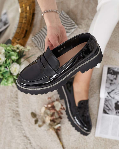 Royalfashion Дамски лакирани мокасини Deru