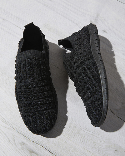 Черни дамски спортни обувки кецове Kerliv- Footwear