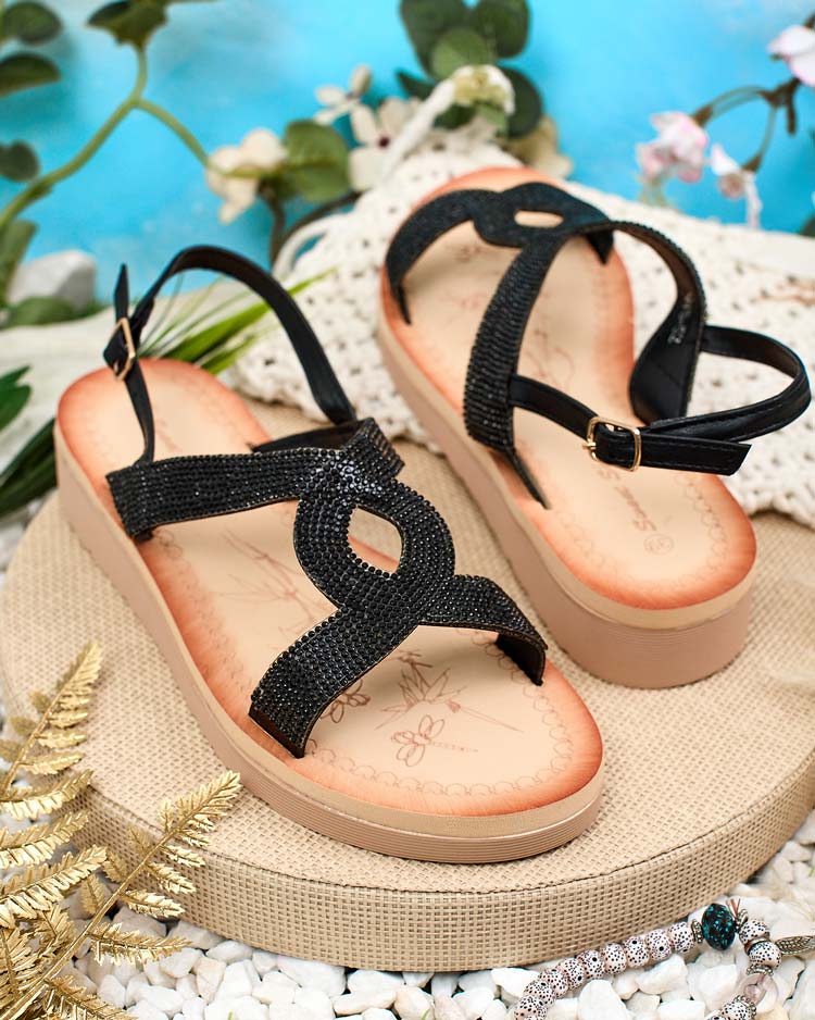 Royalfashion Дамски сандали Elova Zirconia