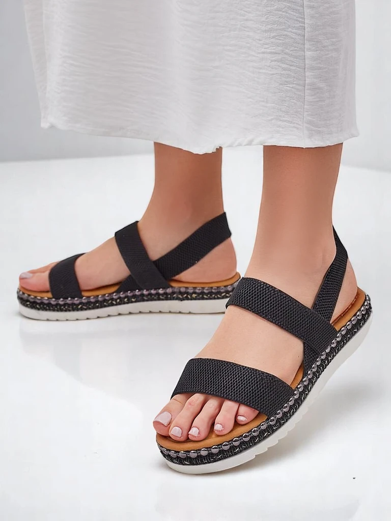 Обувки сандали за жени Royalfashion с декоративна подметка Zindas