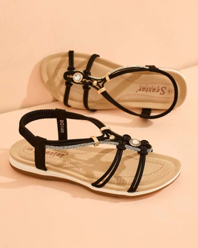 Royalfashion Дамски сандали с цирконий Solin