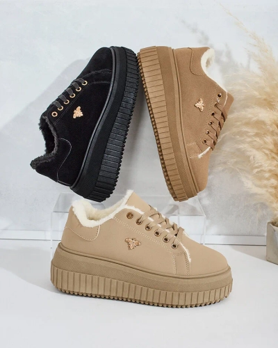 Royalfashion Затоплени дамски маратонки с кожа Noxu