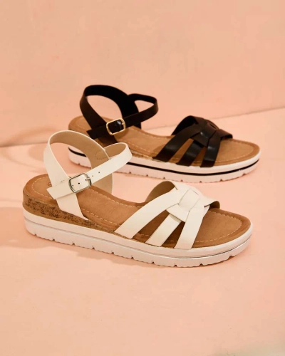 Royalfashion Дамски сандали с платформа от екокожа Noppis