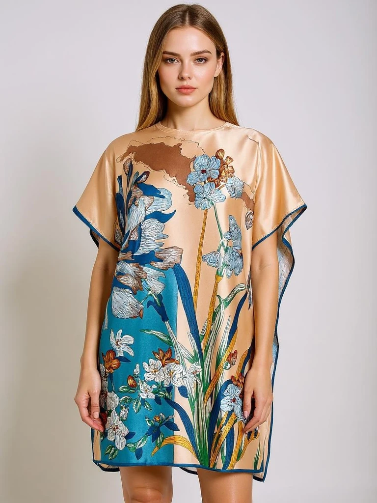 Рокля Парео Kalista Royalfashion – многоцветна, лека материя, универсална