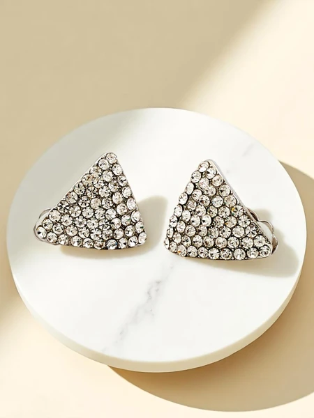 Royalfashion Дамски клипс обеци с цирконий