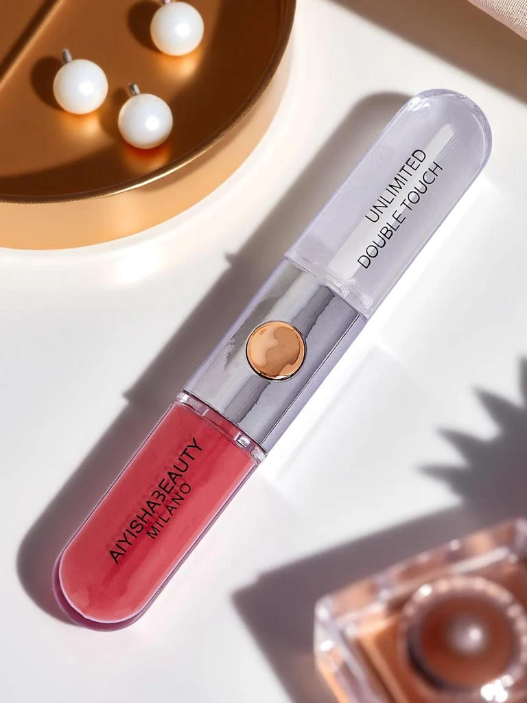 Червило и прозрачен гланц за устни 2-в-1 Cherry Mocha