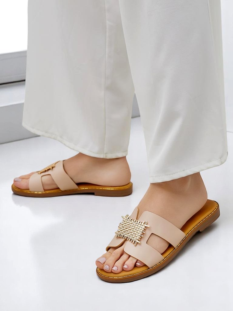 Royalfashion Декоративни дамски слайдове с орнамент Crattes