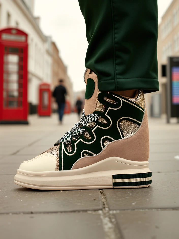 Royalfashion Високи женски спортни обувки с скрит ток Облаffi